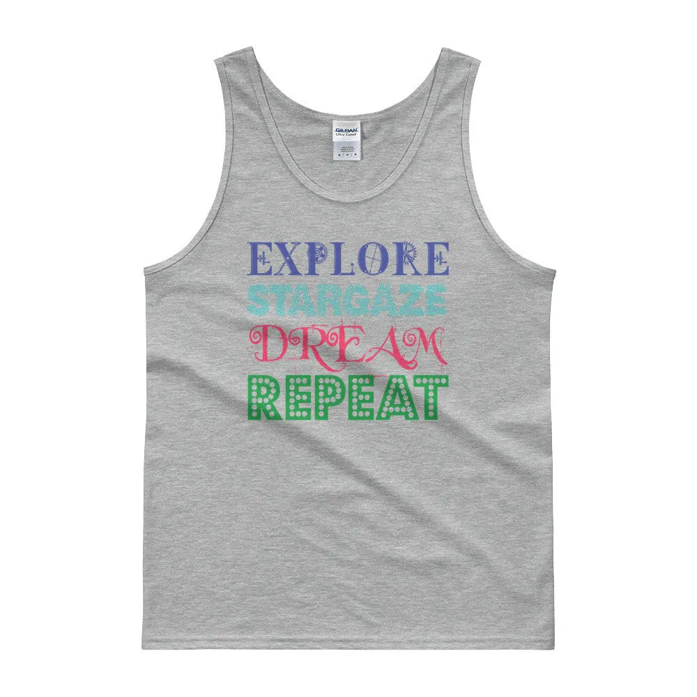 Explore Stargaze Dream Repeat Tank Top
