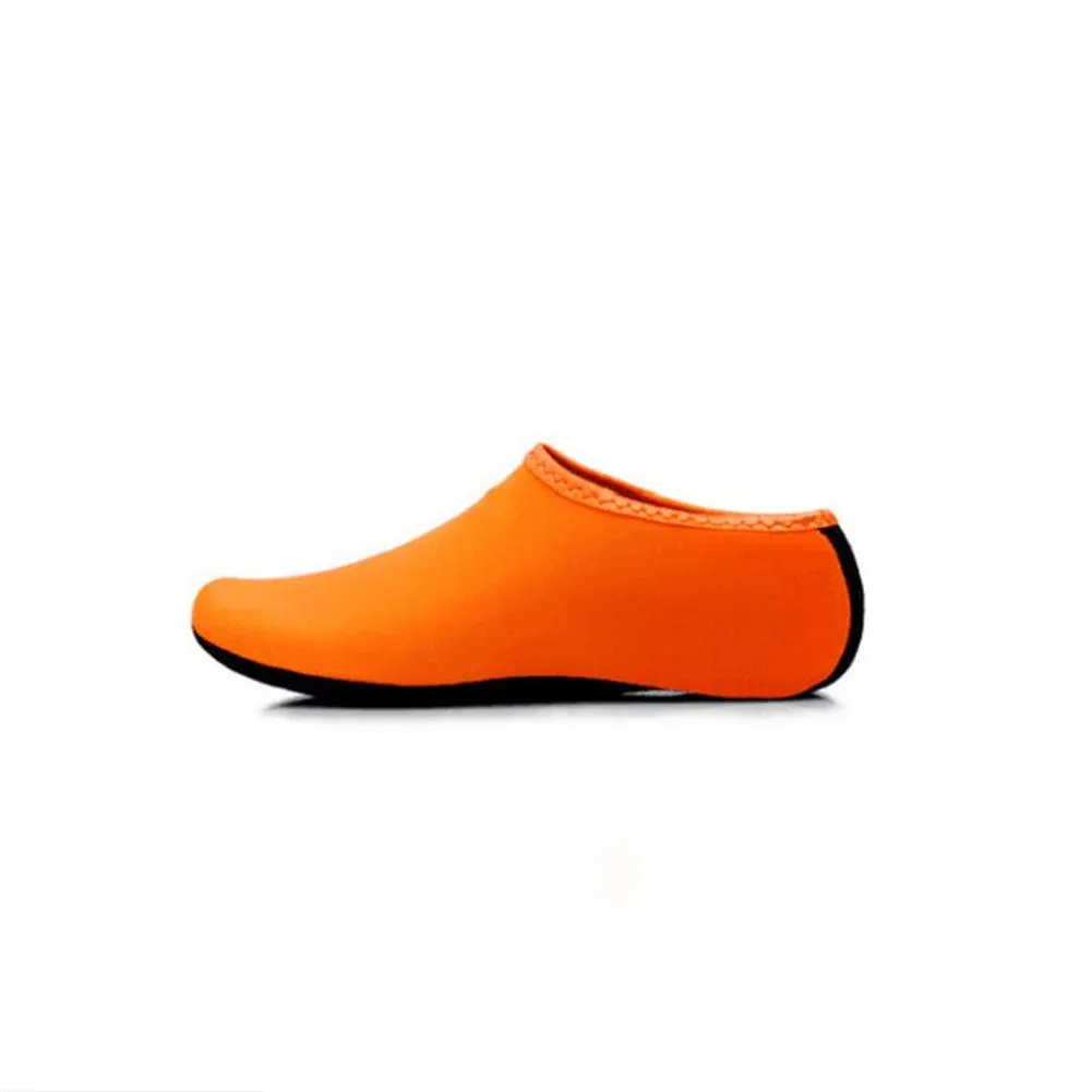 Fashion Barefoot Water Skin Shoes Anti-skid Socks Beach for Swim Surf Yoga Exercise Fluorescent yellow_M 38-39