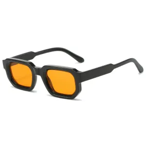Fashion Square Sunglasses  Vintage Blue Tea Punk Men Sun Glasses