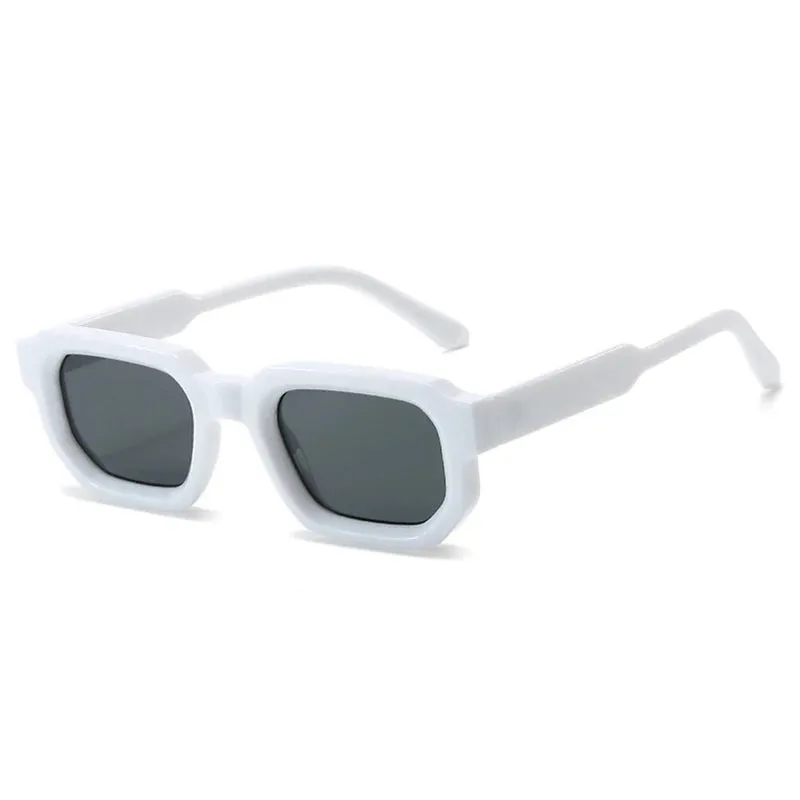 Fashion Square Sunglasses  Vintage Blue Tea Punk Men Sun Glasses