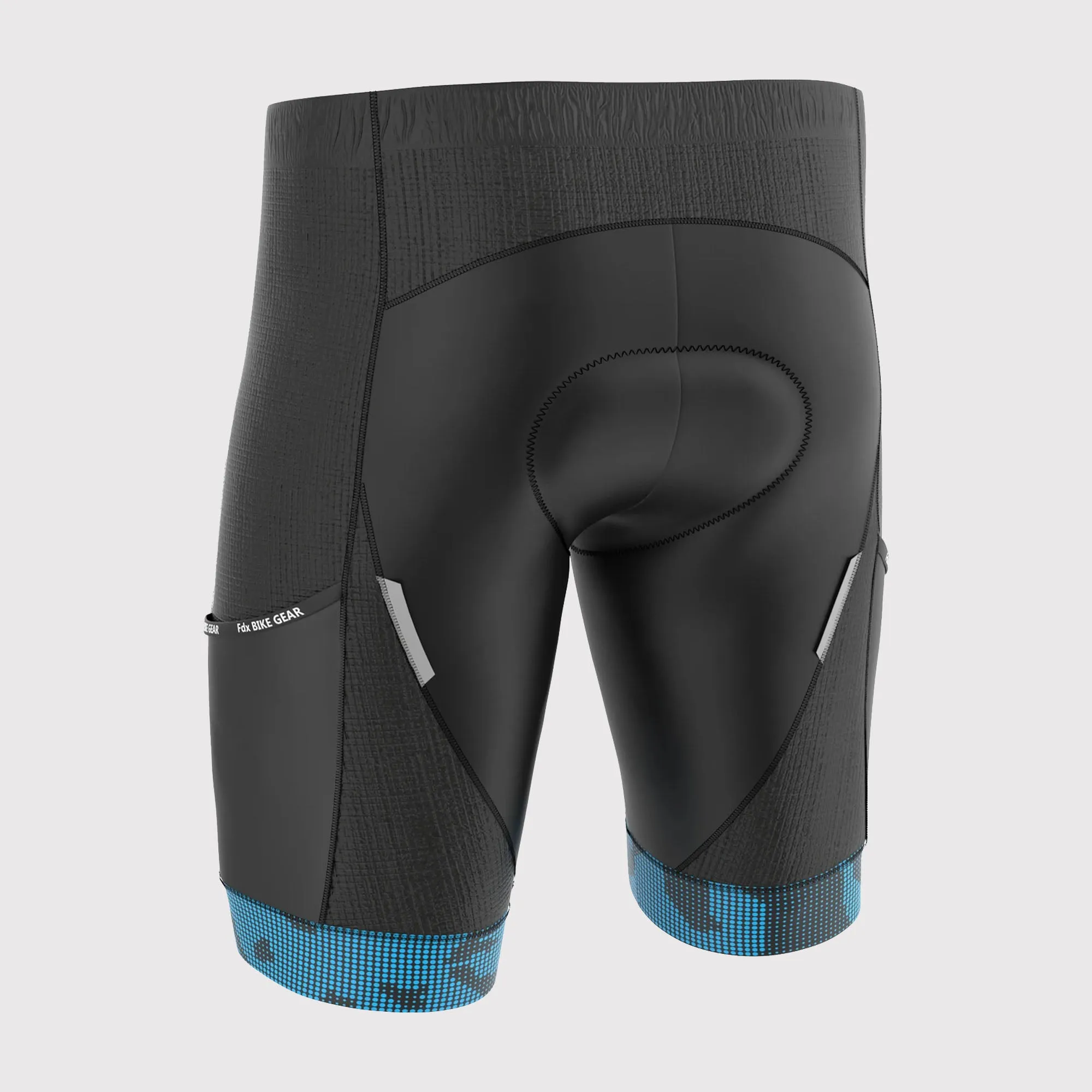 Fdx All Day Blue Men's & Boy's Padded Summer Cycling Shorts