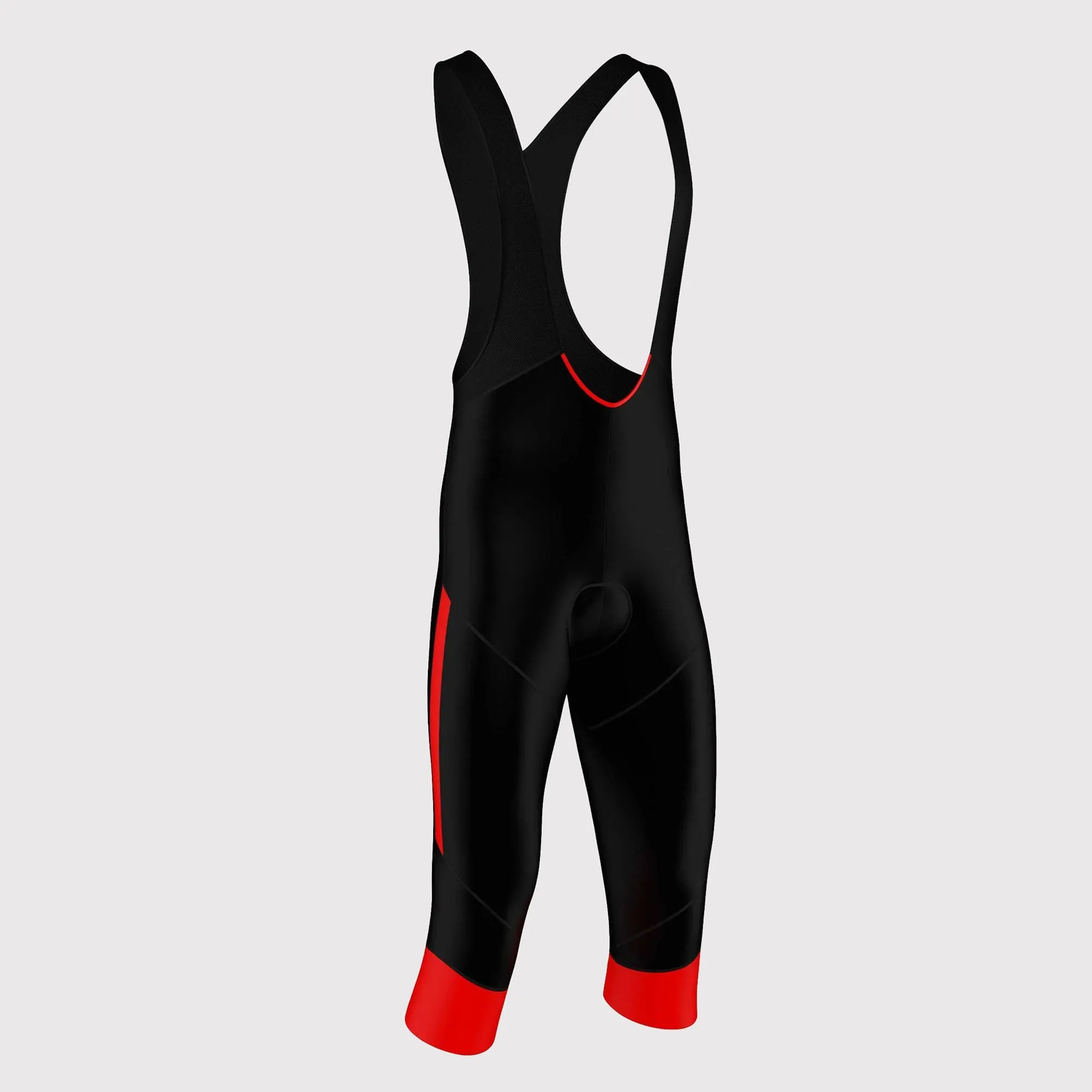 Fdx Gallop Red Men's & Boy's Cycling Gel Padded 3/4 Bib Tights