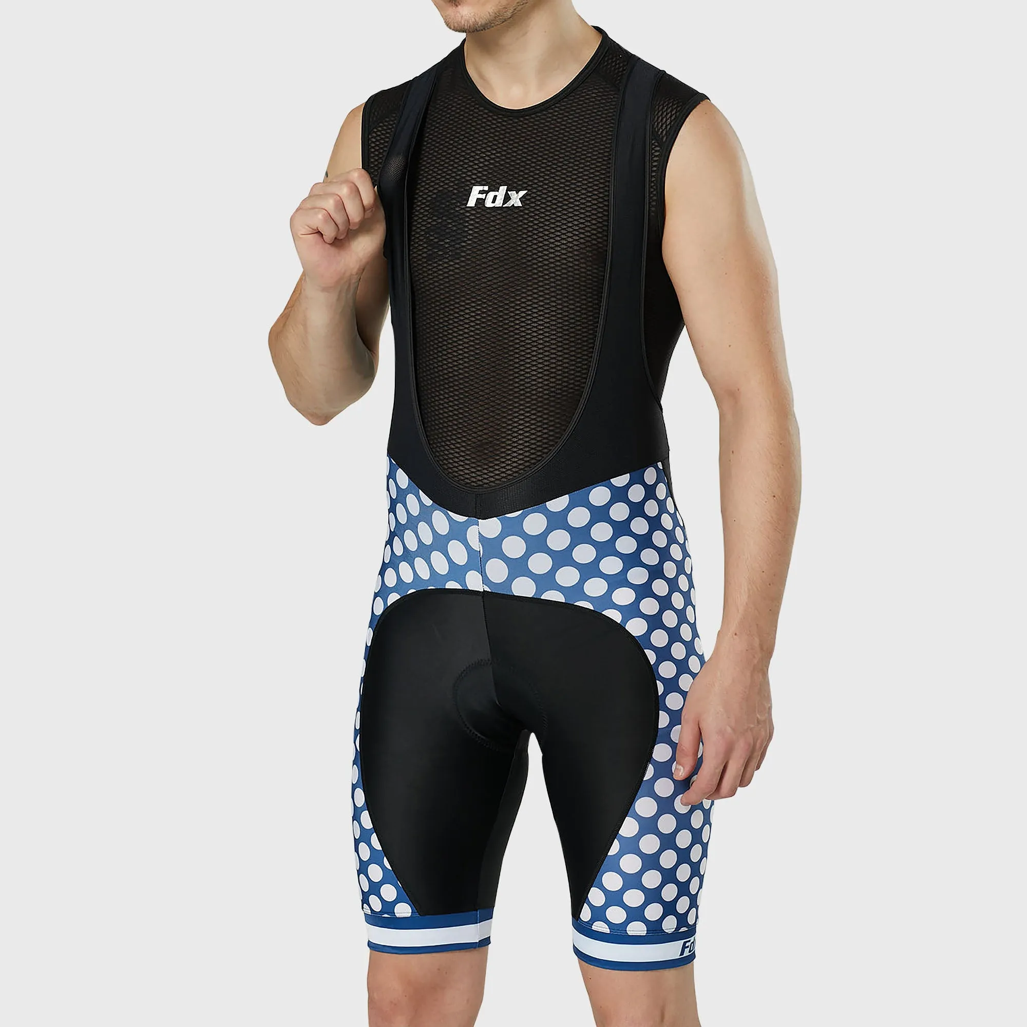 Fdx Men's & Boy's Set Equin White Short Sleeve Summer Cycling Jersey & Bib Shorts