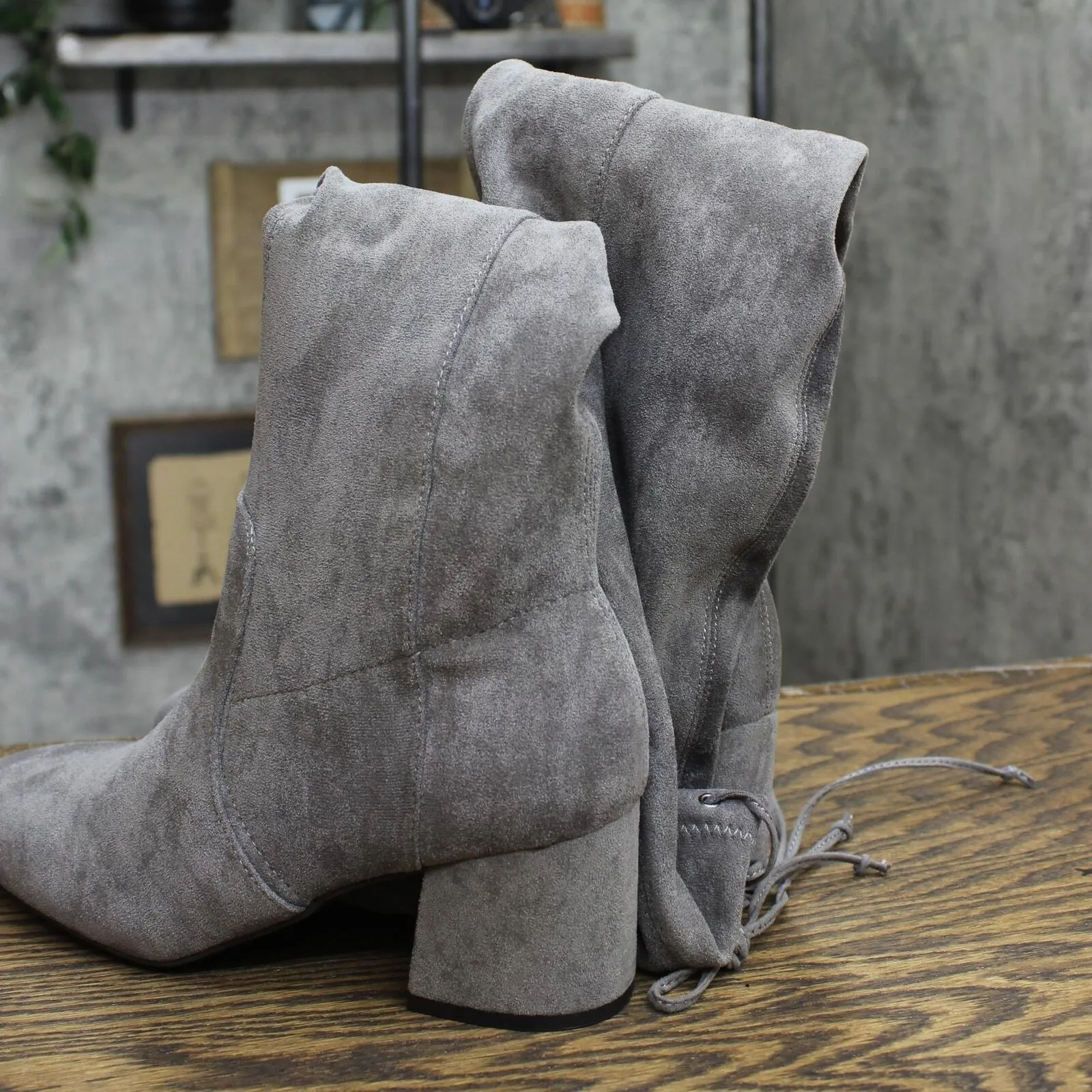 Fitflop Womens Loaff Suede Clogs Slip On Shoes B80 Gray 8M