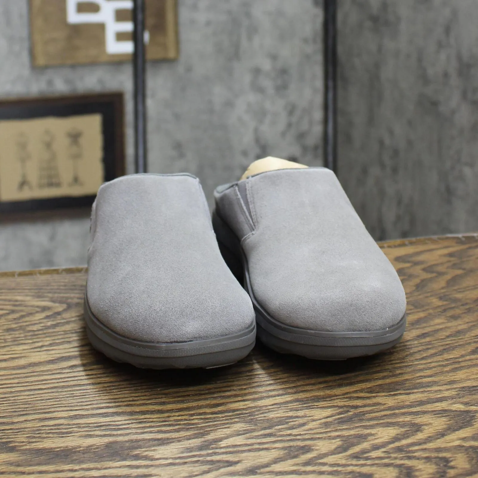 Fitflop Womens Loaff Suede Clogs Slip On Shoes B80 Gray 8M