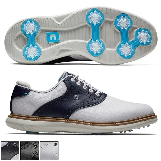 Footjoy Traditions Shoes 14.0 Black/Black/Gray (57904) M