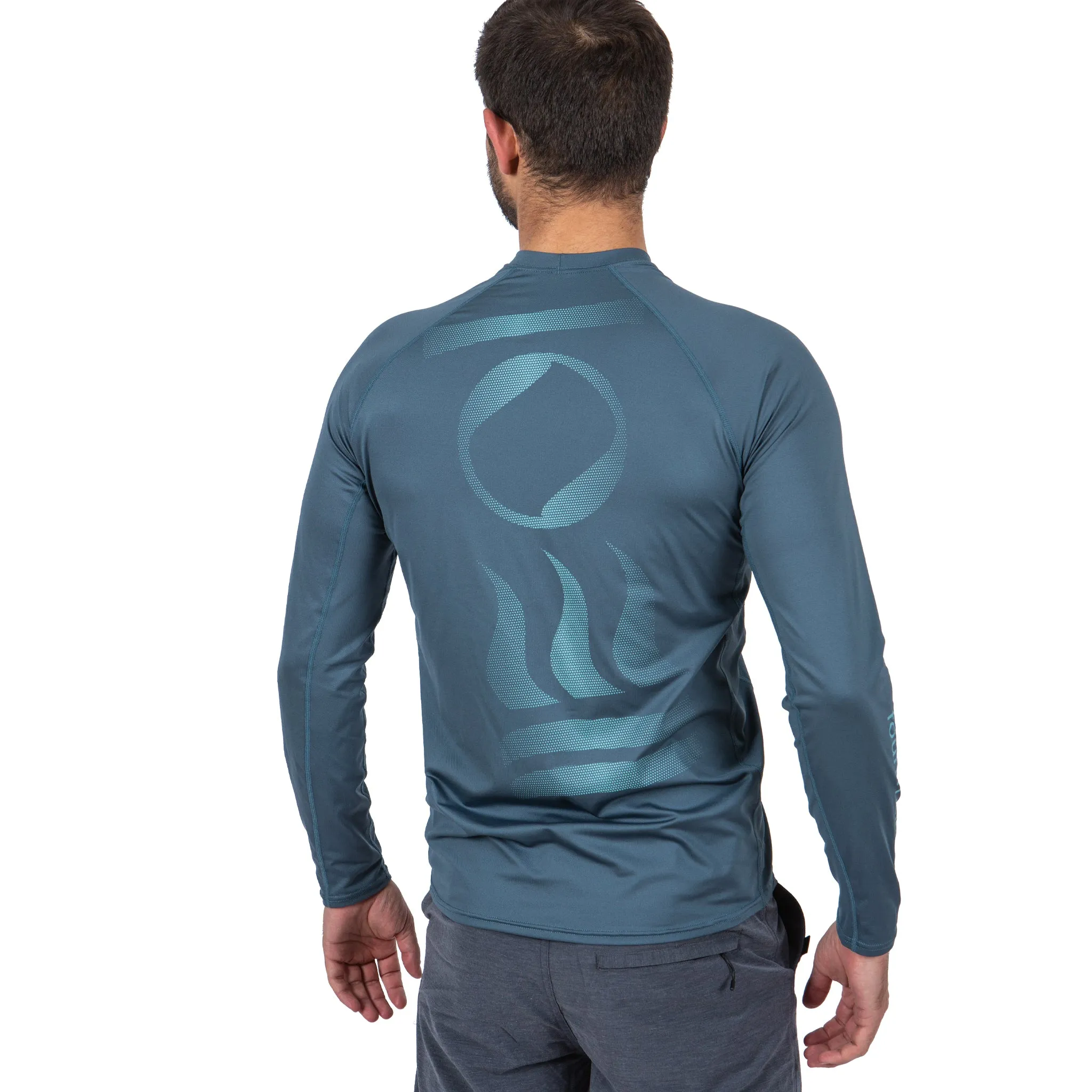 Fourth Element Men's Hydro-T UPF50  Rash Top Long Sleeve Baltic Blue