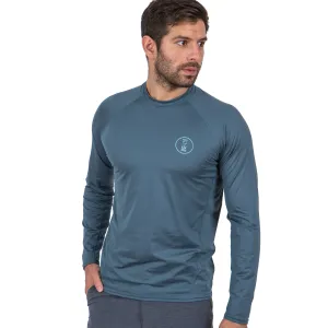 Fourth Element Men's Hydro-T UPF50  Rash Top Long Sleeve Baltic Blue