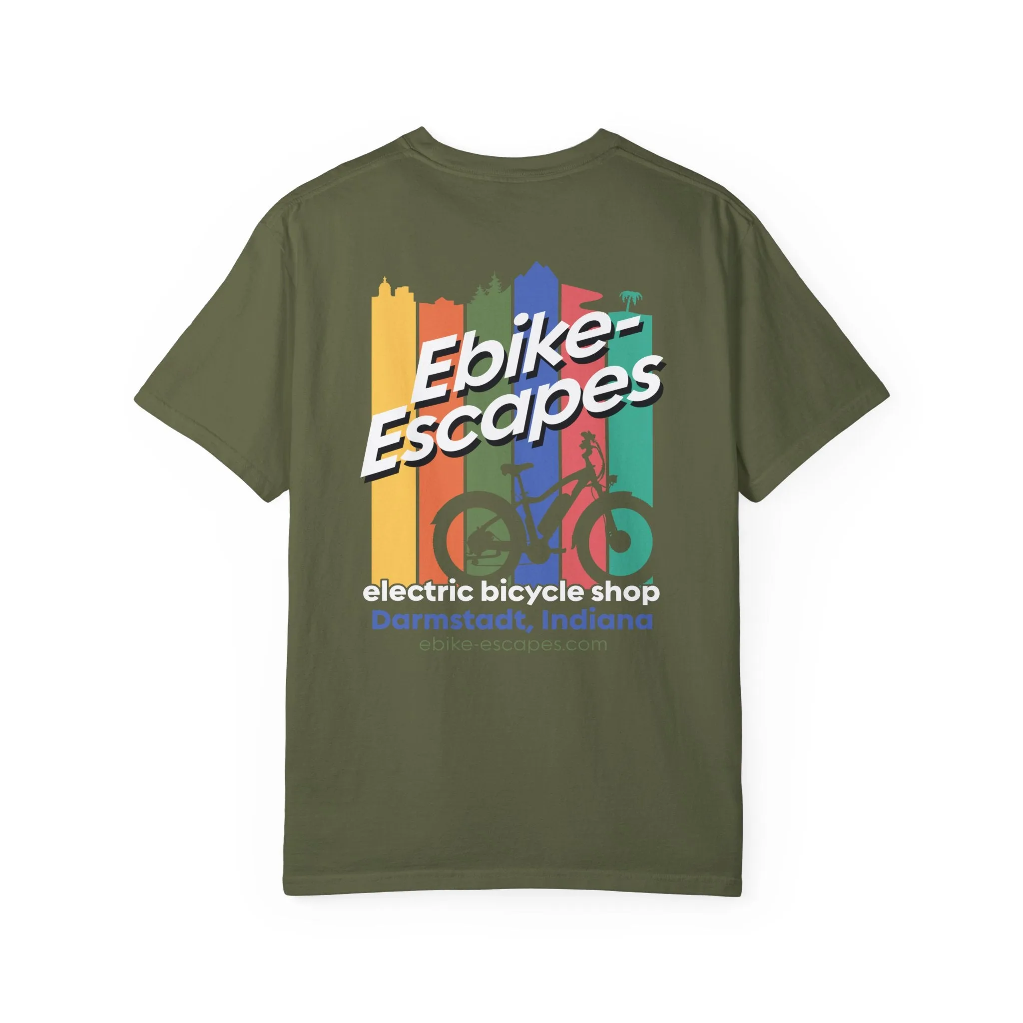 Garment-Dyed T-shirt - Ebike-Escapes Electric Bicycle Shop in Darmstadt, Indiana