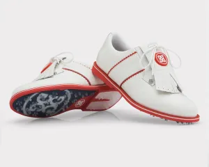 G/Fore Women's Kiltie Gallivanter Golf Shoes - Sonw/Poppy