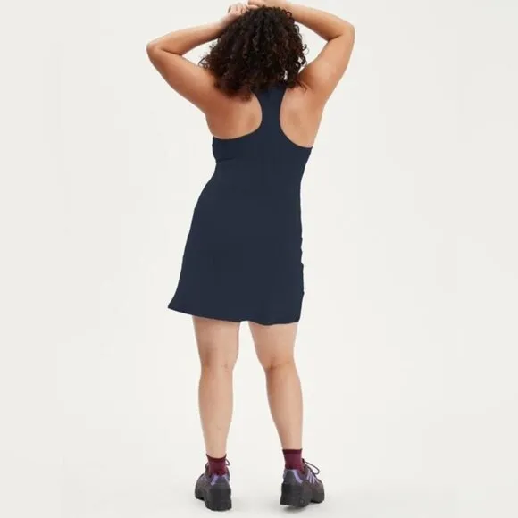 GIRLFRIEND COLLECTIVE Paloma Racerback Workout Dress Navy Blue Midnight XXL