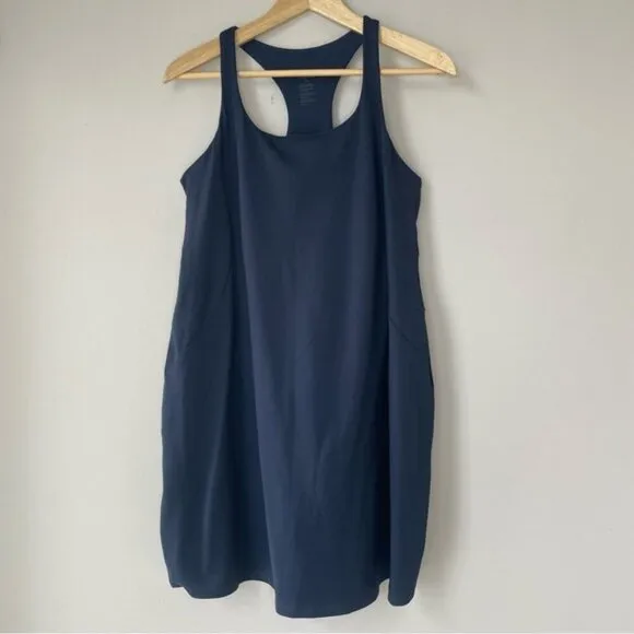 GIRLFRIEND COLLECTIVE Paloma Racerback Workout Dress Navy Blue Midnight XXL