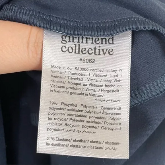 GIRLFRIEND COLLECTIVE Paloma Racerback Workout Dress Navy Blue Midnight XXL