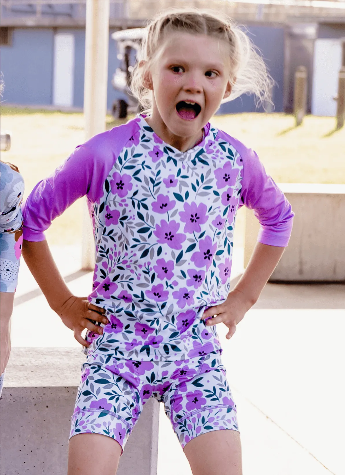 Girls Cycling Top - Blossom