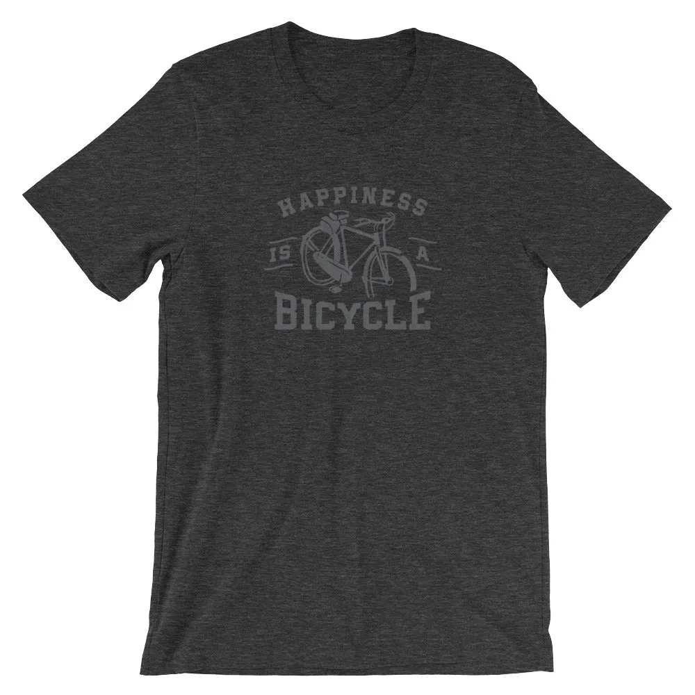 Happiness is a Bicycle Bike Lover's Short-Sleeve Unisex T-Shirt