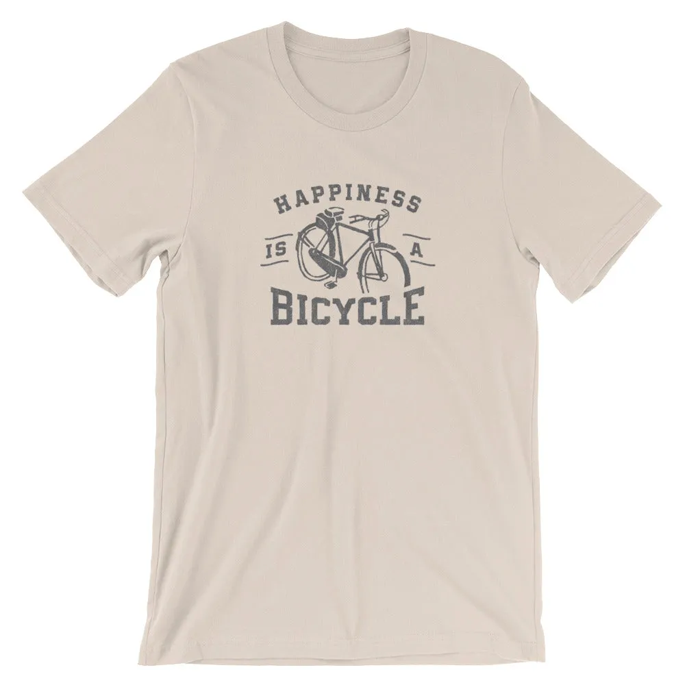 Happiness is a Bicycle Bike Lover's Short-Sleeve Unisex T-Shirt