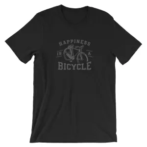 Happiness is a Bicycle Bike Lover's Short-Sleeve Unisex T-Shirt