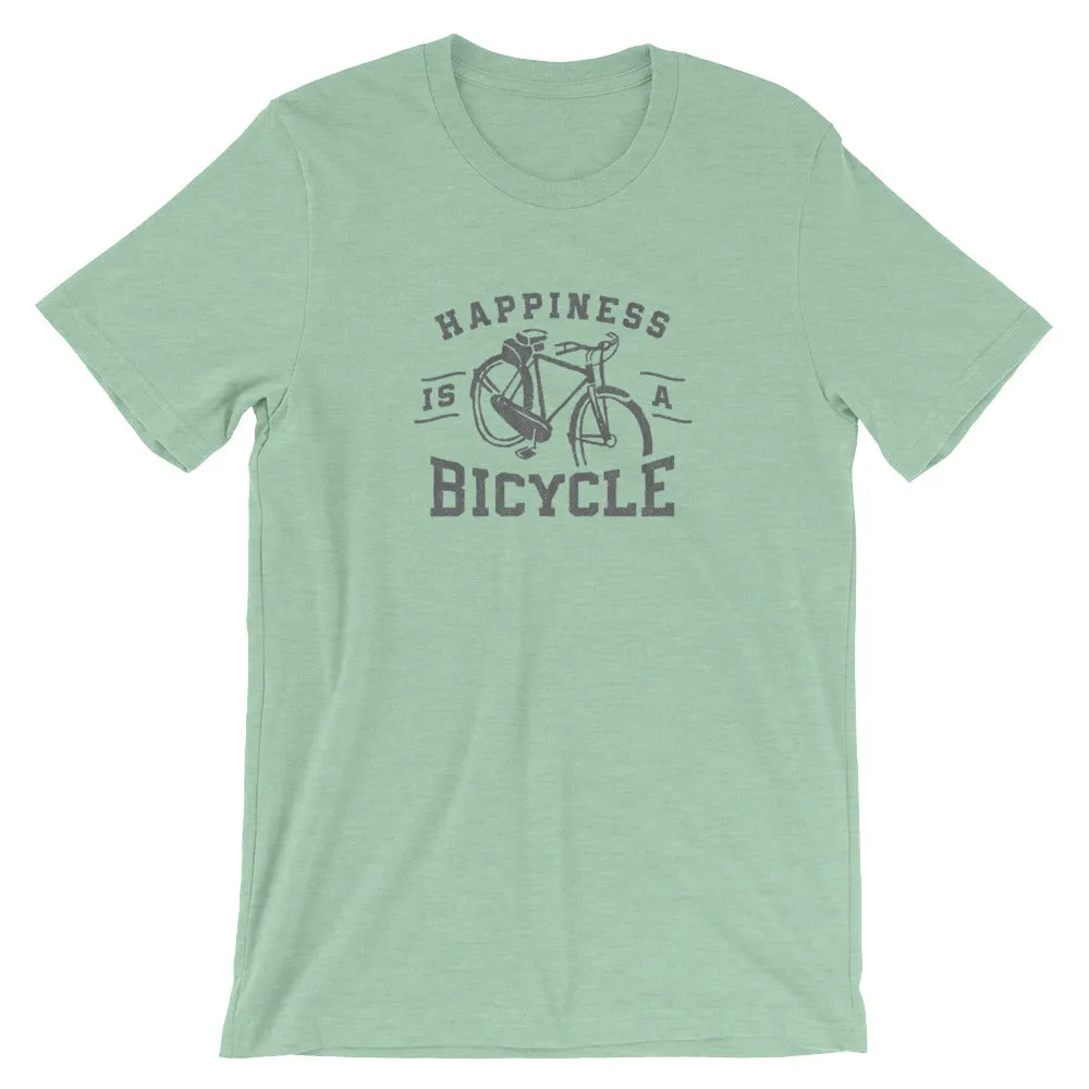 Happiness is a Bicycle Bike Lover's Short-Sleeve Unisex T-Shirt
