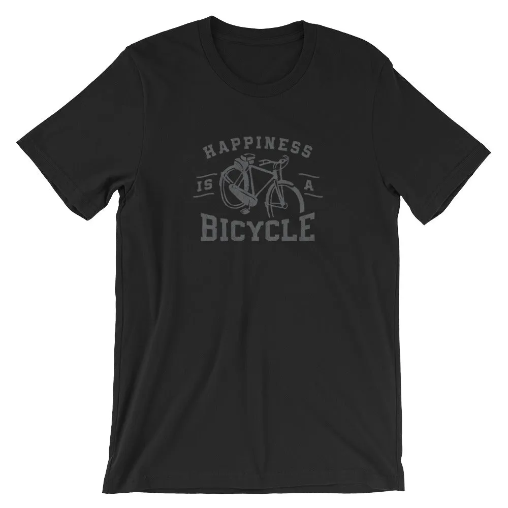 Happiness is a Bicycle Bike Lover's Short-Sleeve Unisex T-Shirt
