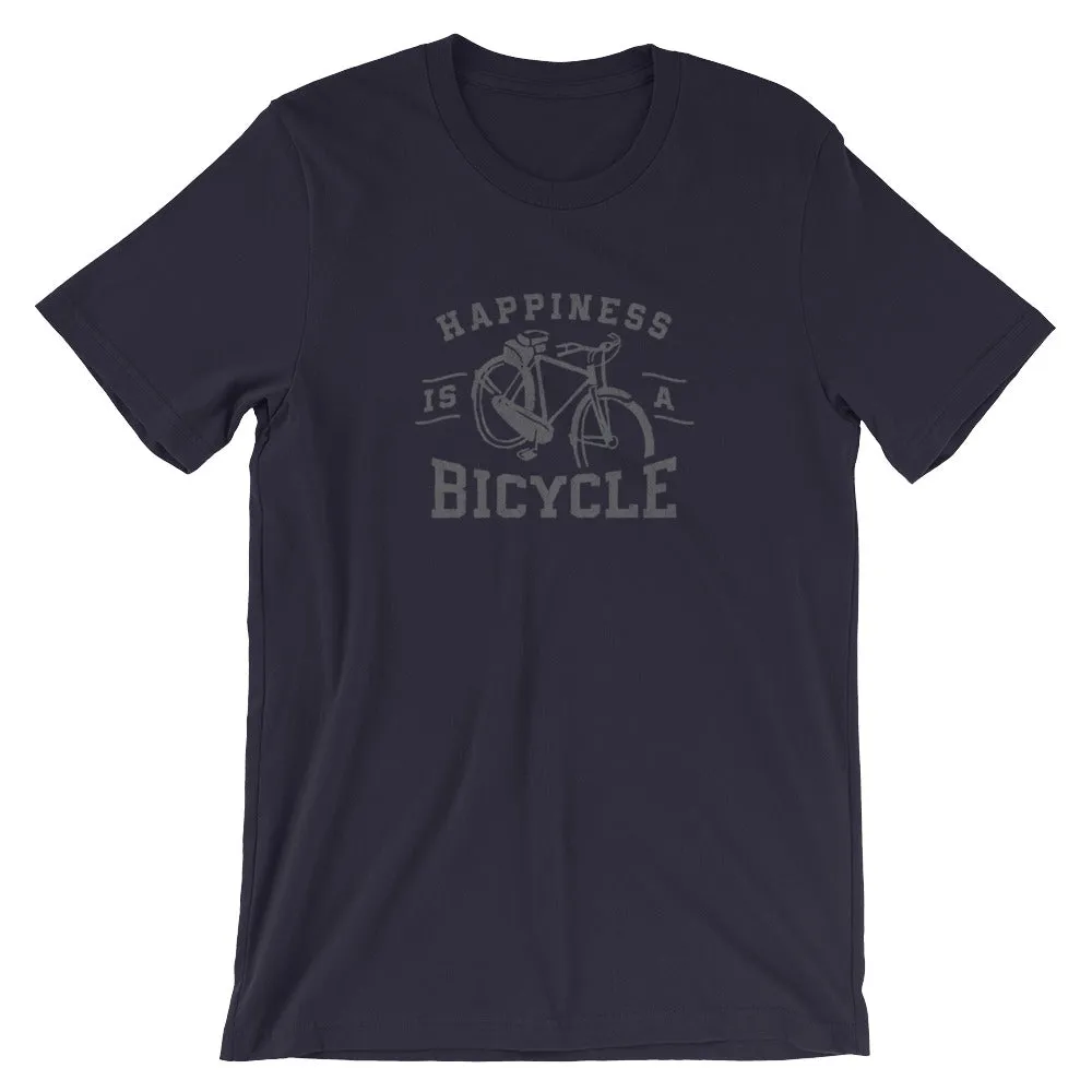 Happiness is a Bicycle Bike Lover's Short-Sleeve Unisex T-Shirt