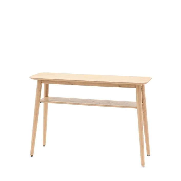 HATFIELD Console Table Natural Oak