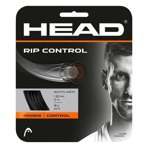 Head RIP Control 16 Tennis String in Black