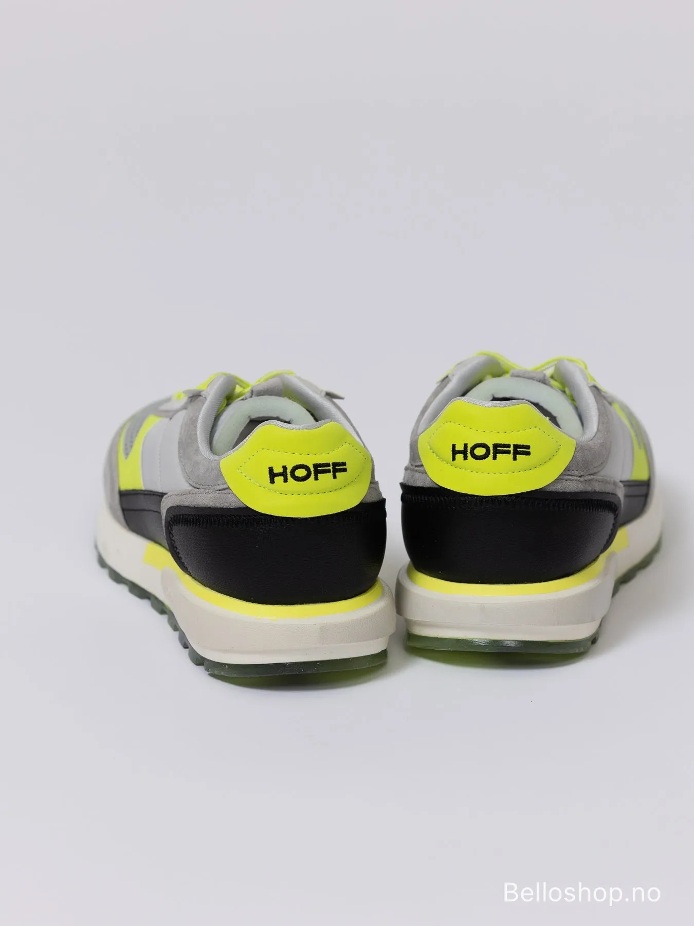 Hoff Lamu Grå sneaker med Neon gul og sorte detaljer