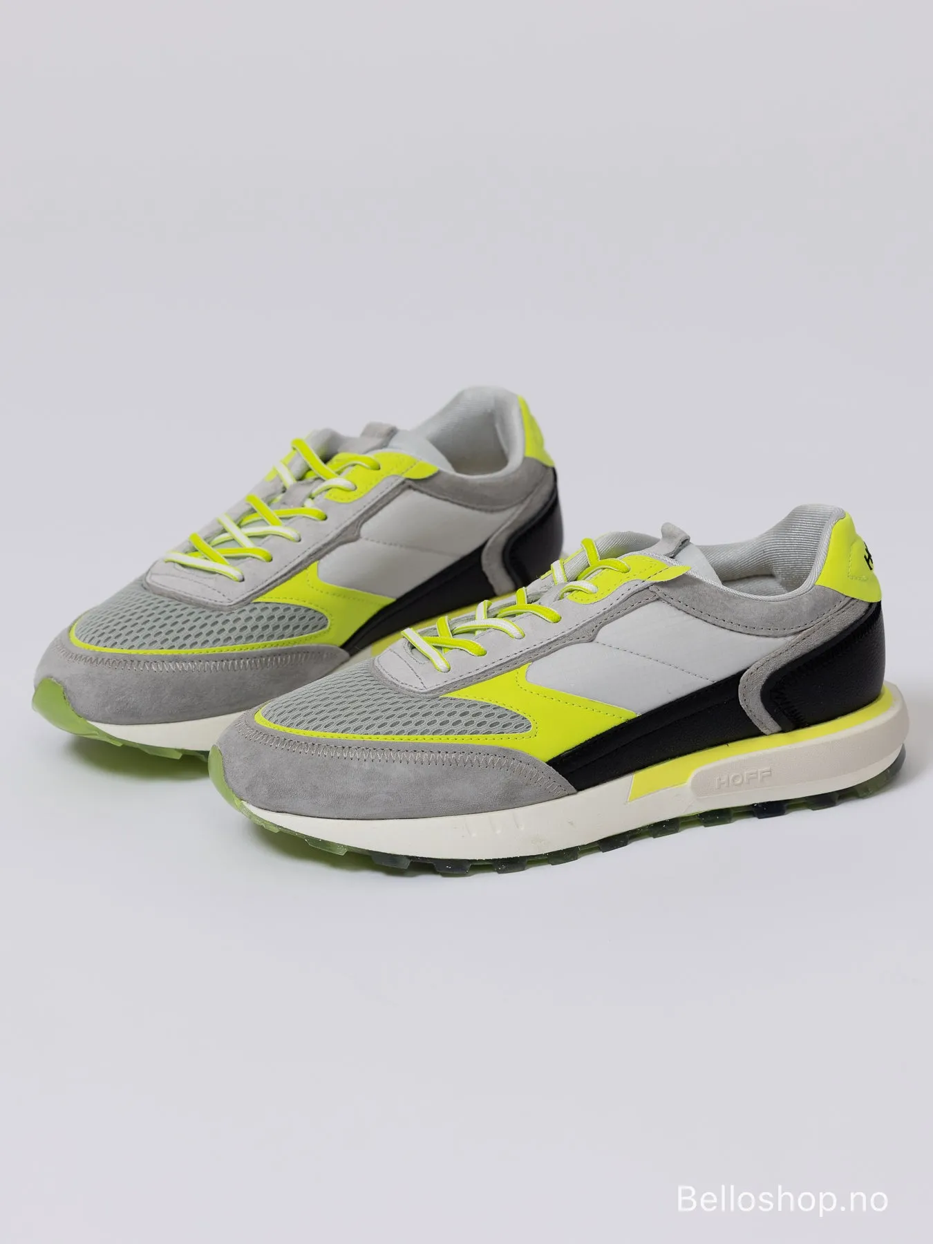 Hoff Lamu Grå sneaker med Neon gul og sorte detaljer