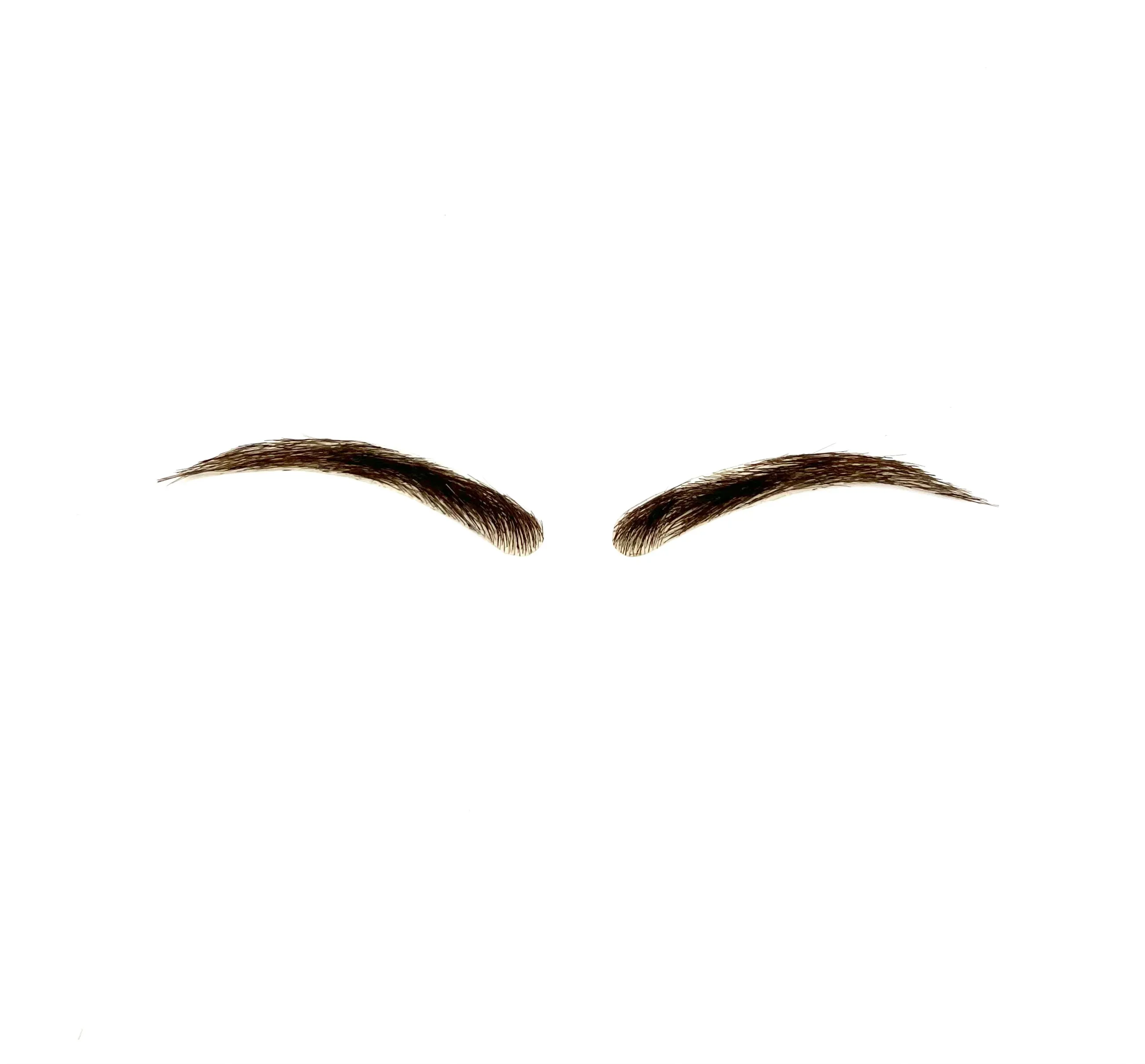 Human Hair Hand Injected PU False Eyebrows
