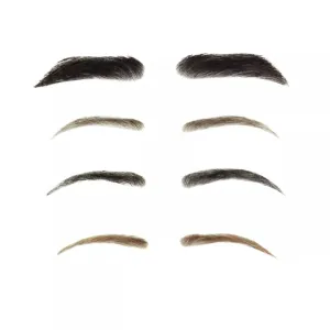Human Hair Hand Injected PU False Eyebrows