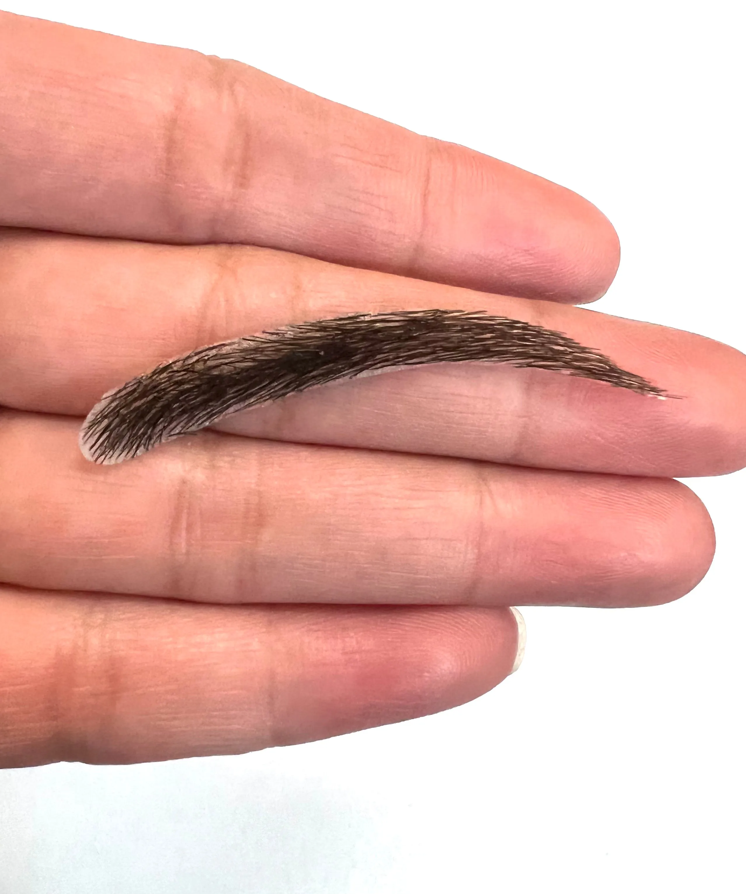 Human Hair Hand Injected PU False Eyebrows