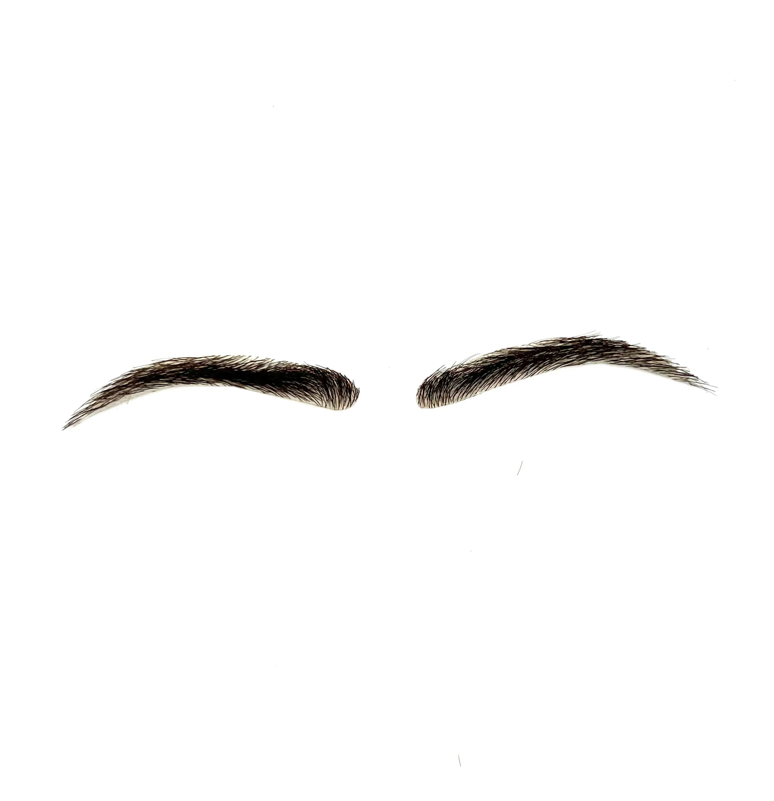 Human Hair Hand Injected PU False Eyebrows