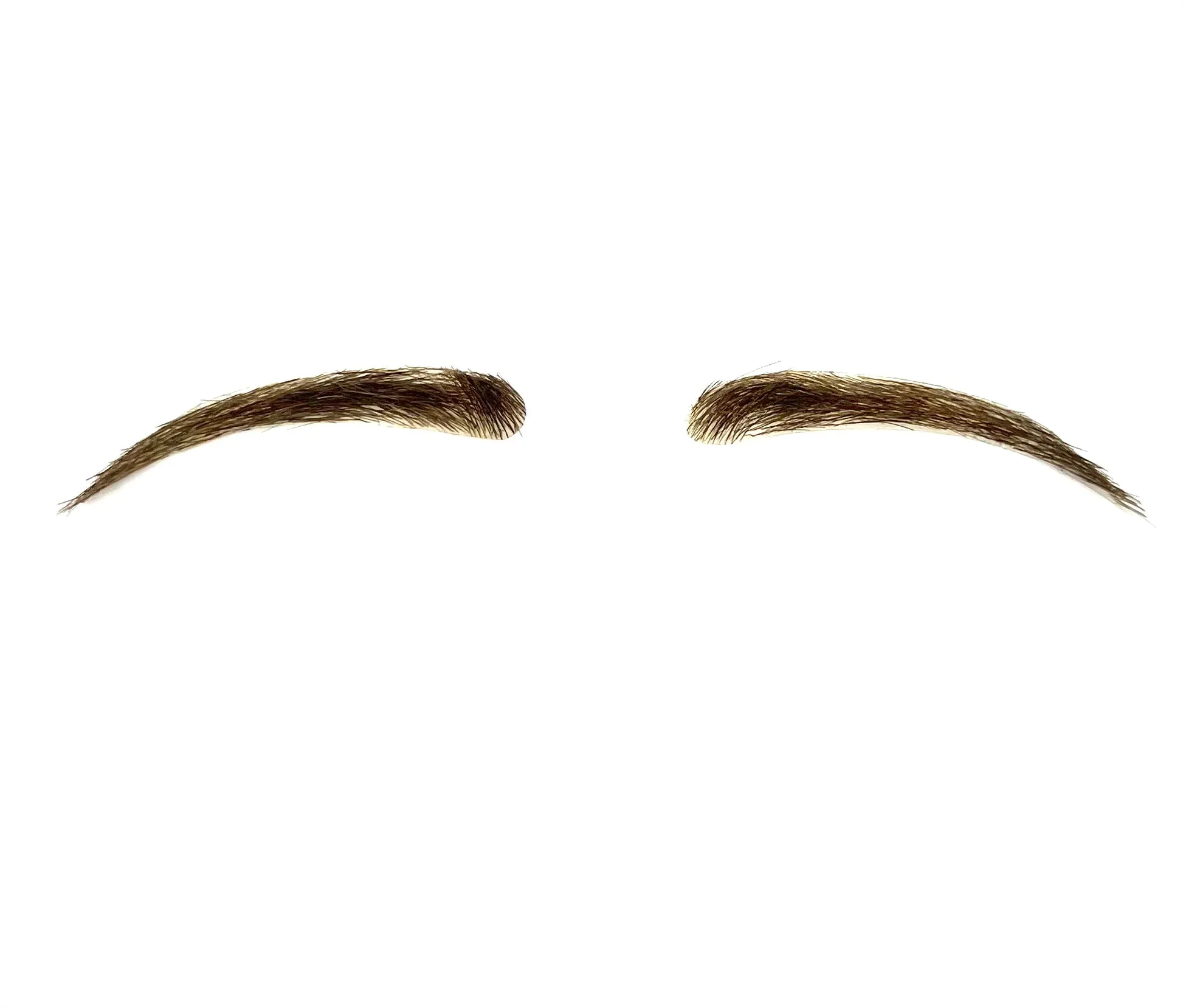 Human Hair Hand Injected PU False Eyebrows