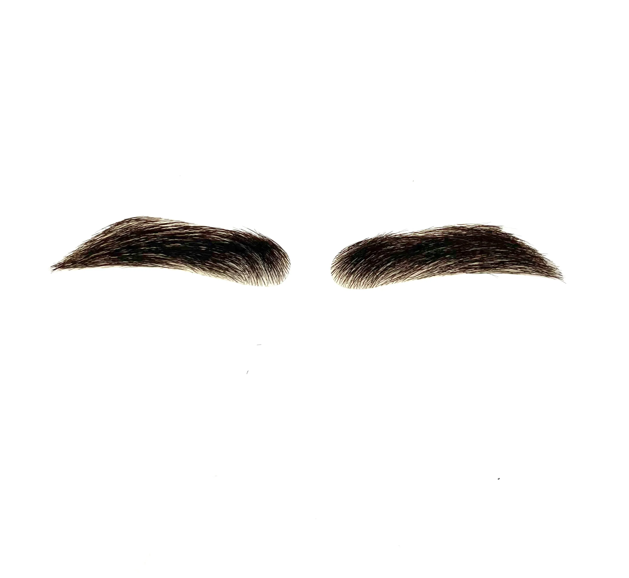 Human Hair Hand Injected PU False Eyebrows