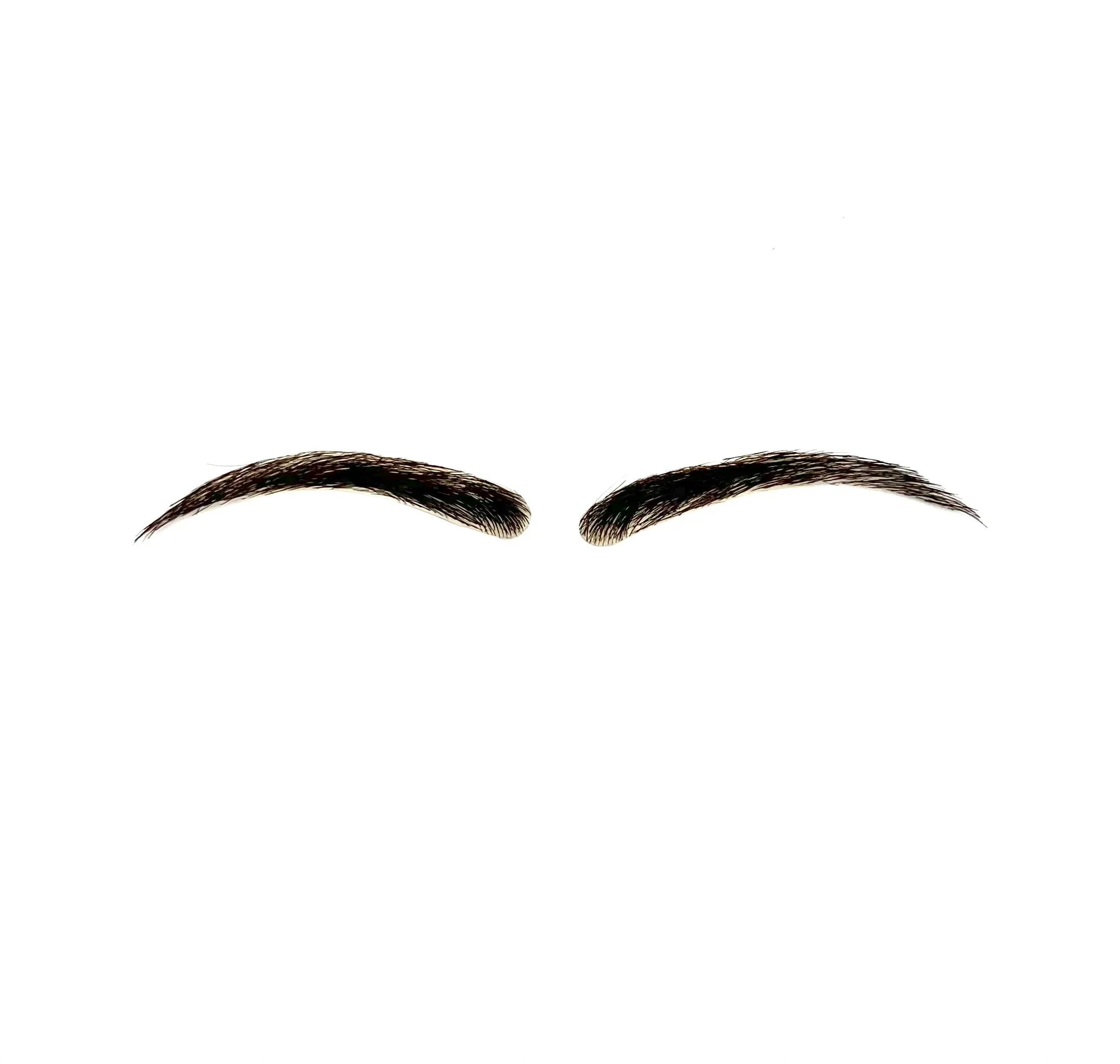 Human Hair Hand Injected PU False Eyebrows