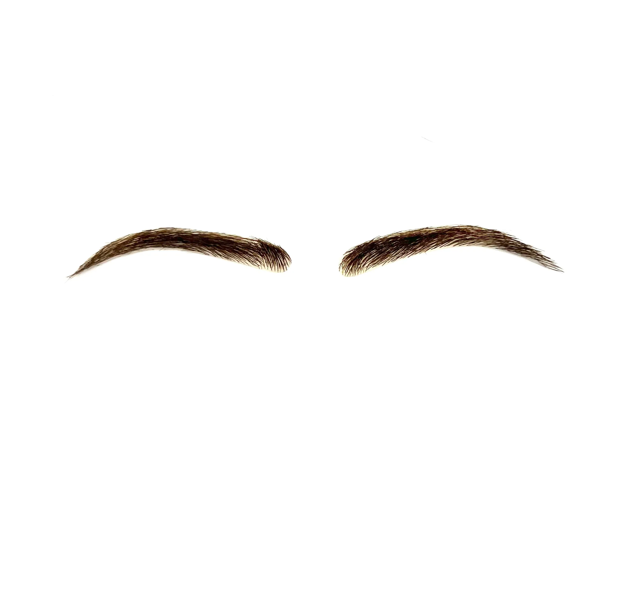 Human Hair Hand Injected PU False Eyebrows