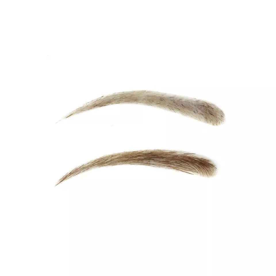 Human Hair Hand Injected PU False Eyebrows