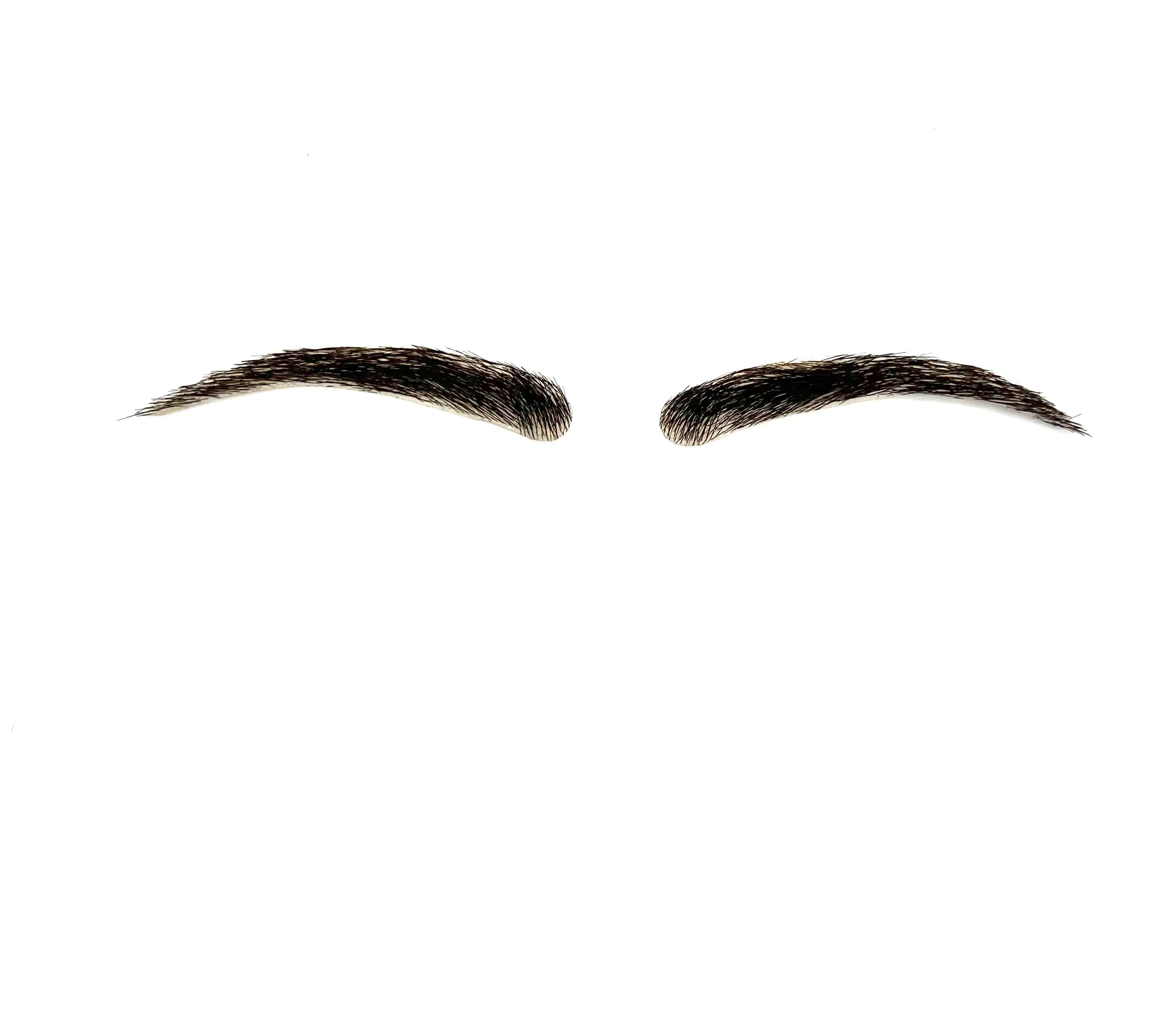 Human Hair Hand Injected PU False Eyebrows
