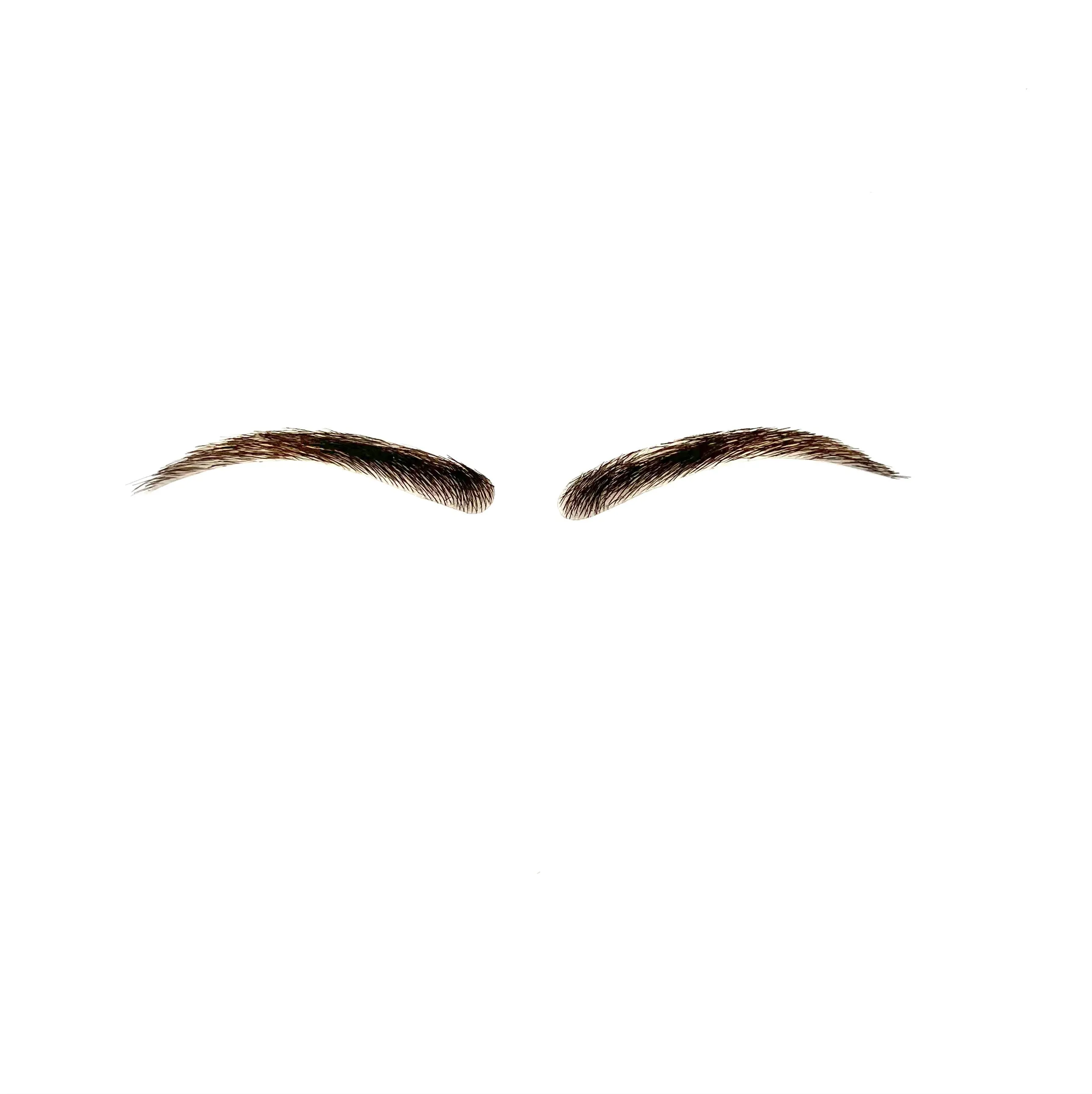 Human Hair Hand Injected PU False Eyebrows