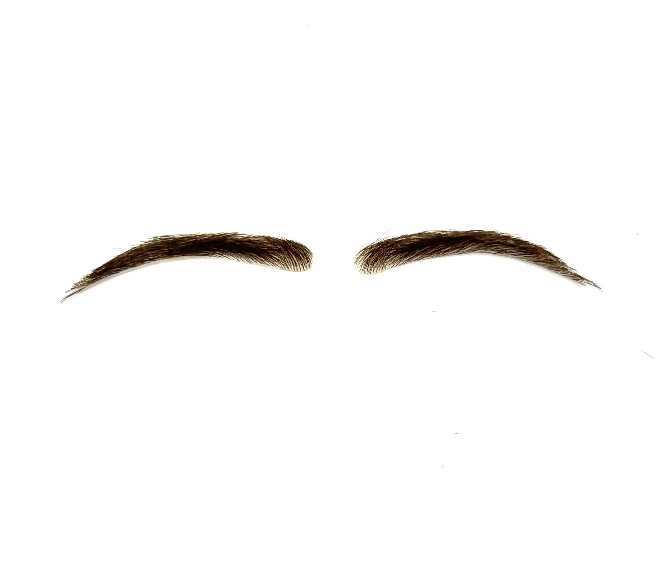 Human Hair Hand Injected PU False Eyebrows