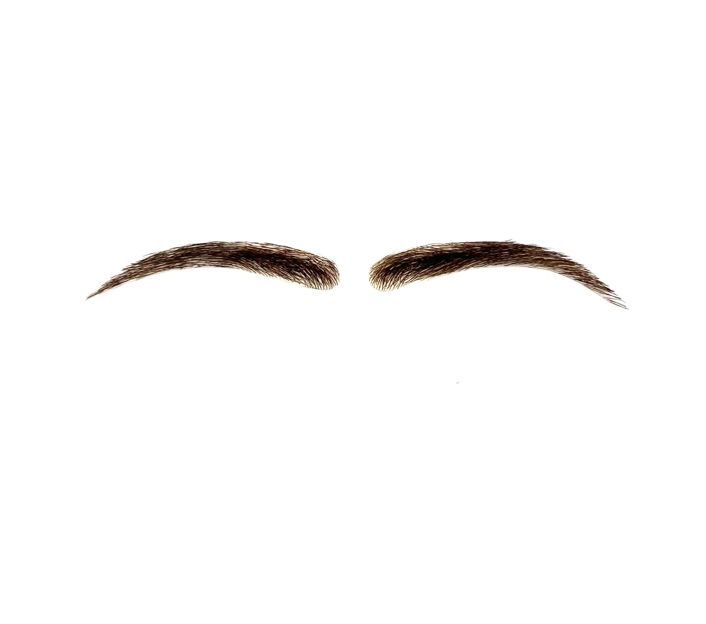 Human Hair Hand Injected PU False Eyebrows