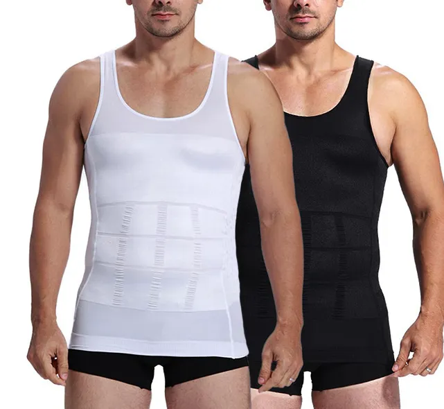 Insta Trim Men’s Compression and Body-Support Undershirt