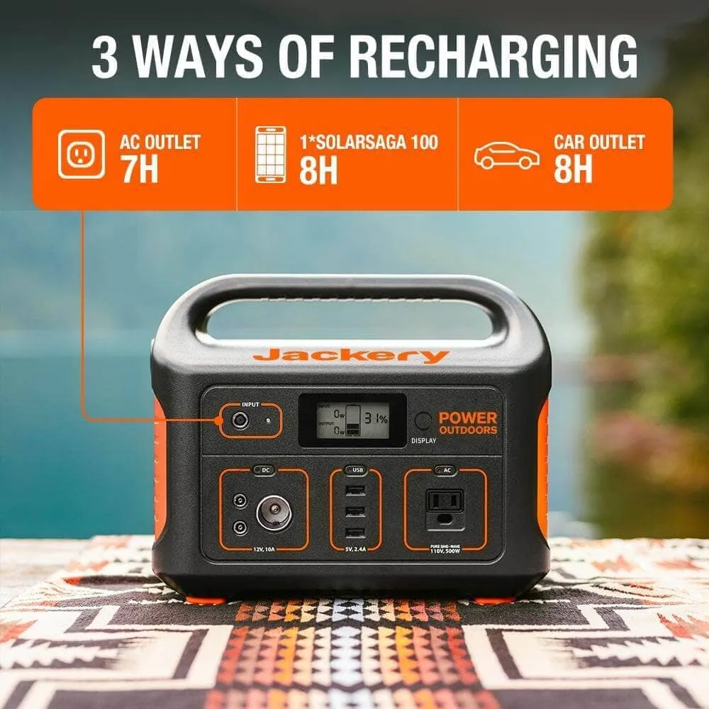 Jackery Solar Generator 550 (Explorer 550   SolarSaga 100W)