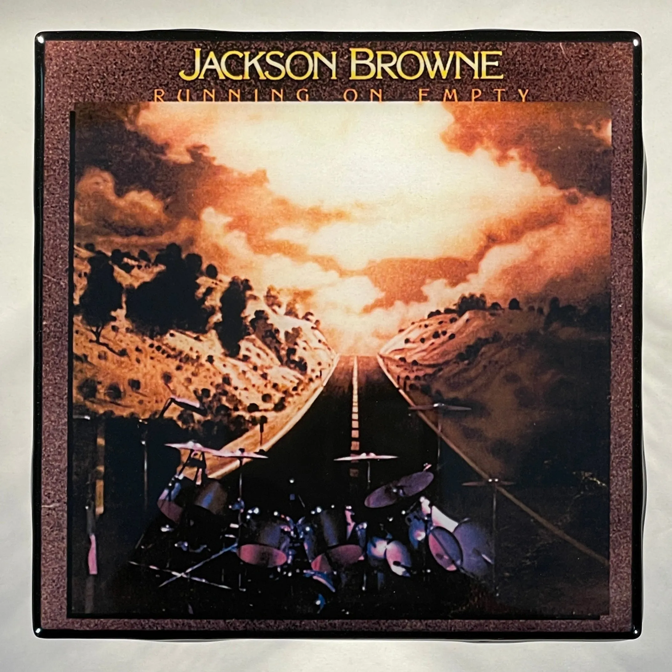 JACKSON BROWNE Running On Empty Coaster Custom Ceramic Tile
