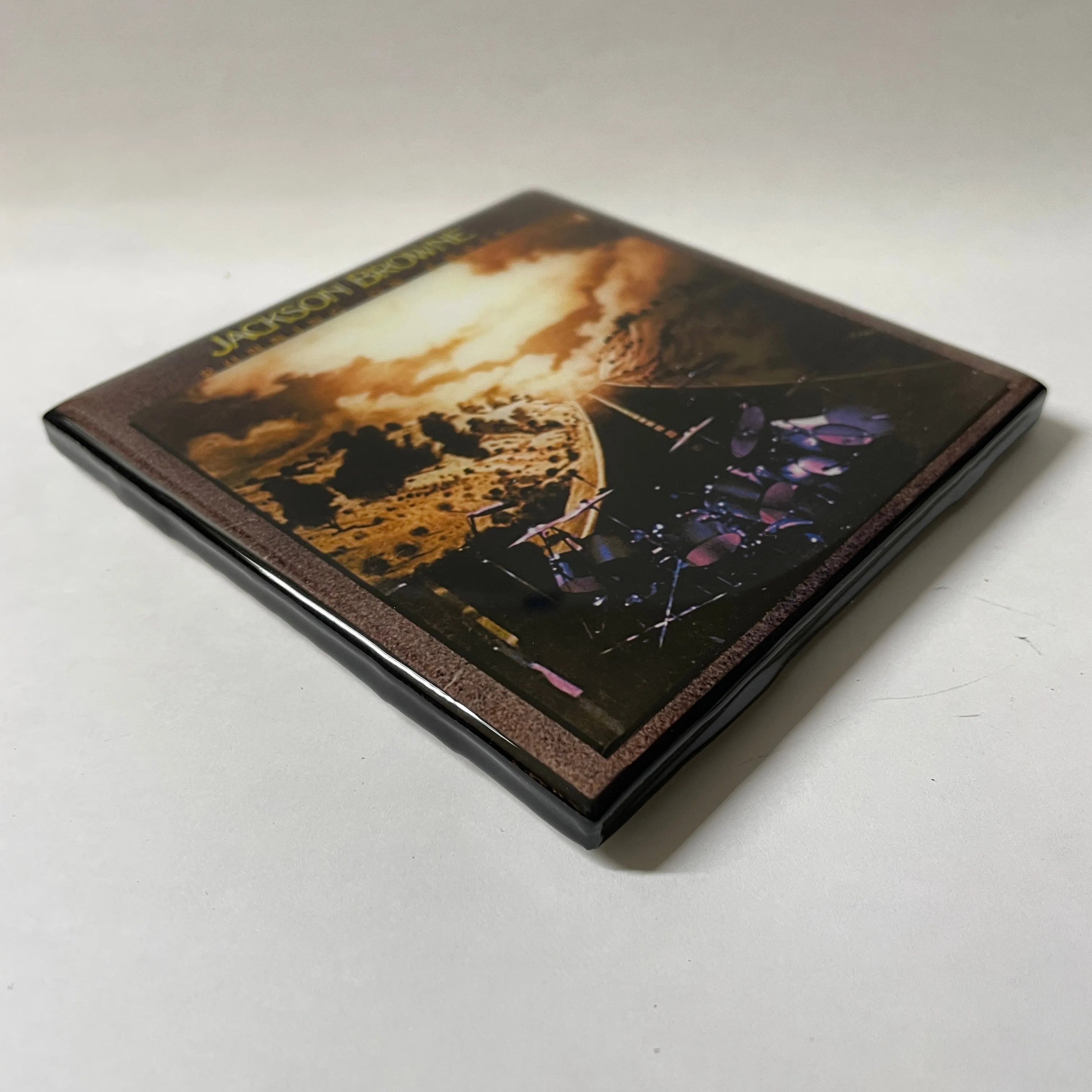 JACKSON BROWNE Running On Empty Coaster Custom Ceramic Tile