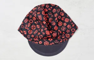 Japanese Mini Graphic Black Cycling Cap