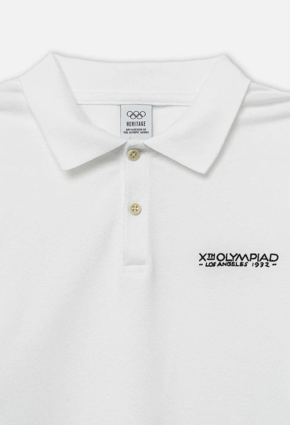 John Elliott x Olympic Heritage Los Angeles Polo / White