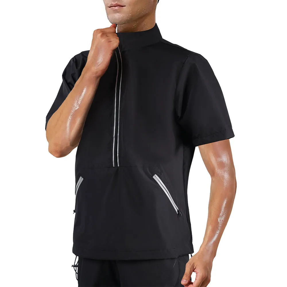 Junlan Men Weight Loss Workout  Sauna Sweat Tops
