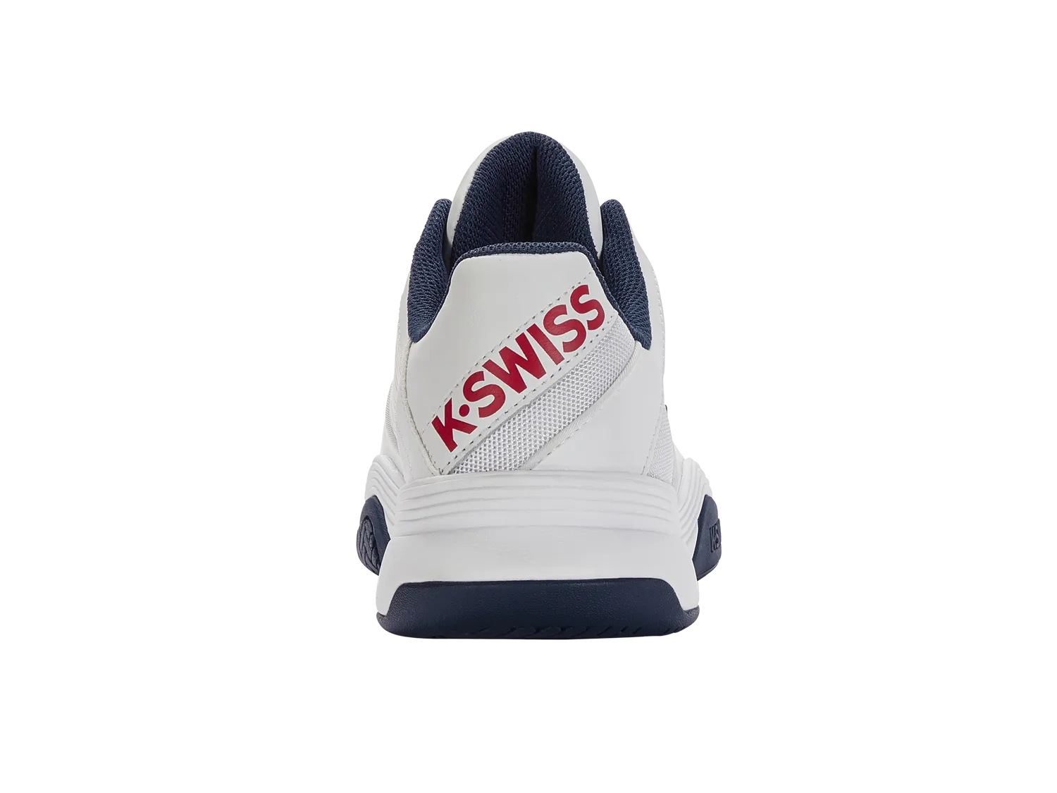 K-Swiss Men's Court Express Tennis Shoes in White/Blue Opal/Lollipop