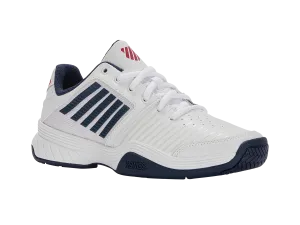 K-Swiss Men's Court Express Tennis Shoes in White/Blue Opal/Lollipop